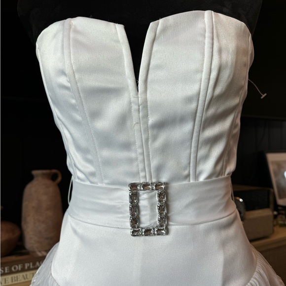 Vintage Jessica McClintock for Gunne Sax tulled roses mini dress - Picture 9 of 14